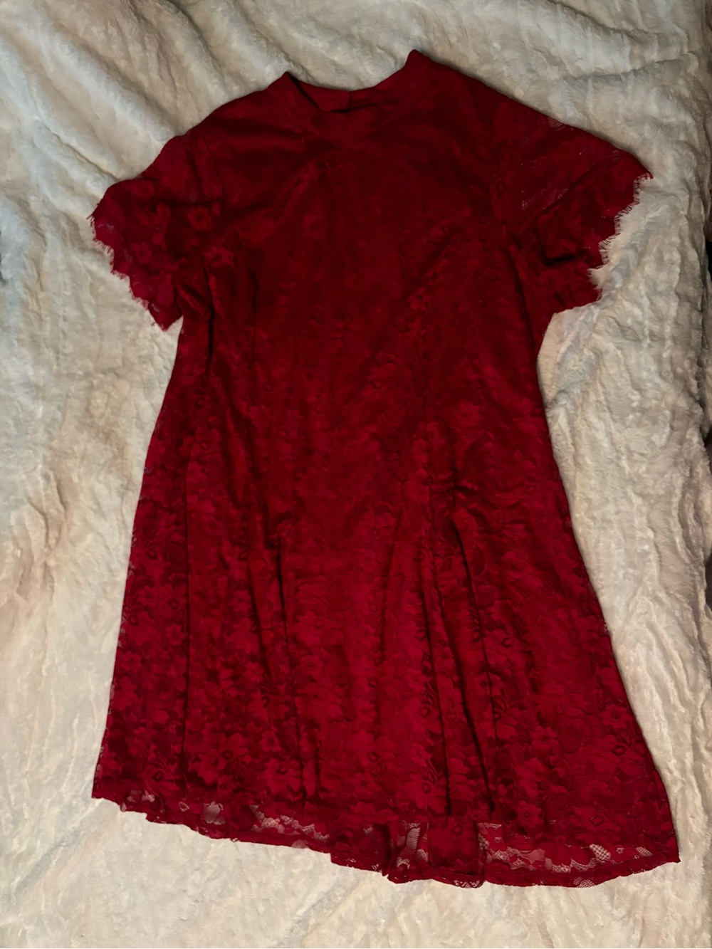 Stunning Torrid Red Lace Short Sleeve Dress Size 3X